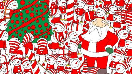 ¿Puedes encontrar el gorro de Santa Claus en este reto visual?