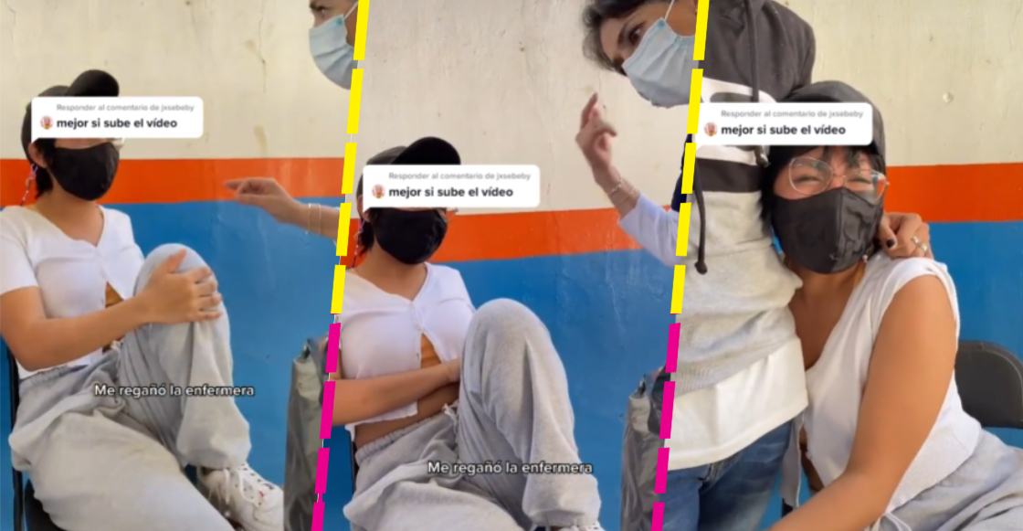 Enfermera regaña a joven por no querer vacunarse y ya es viral