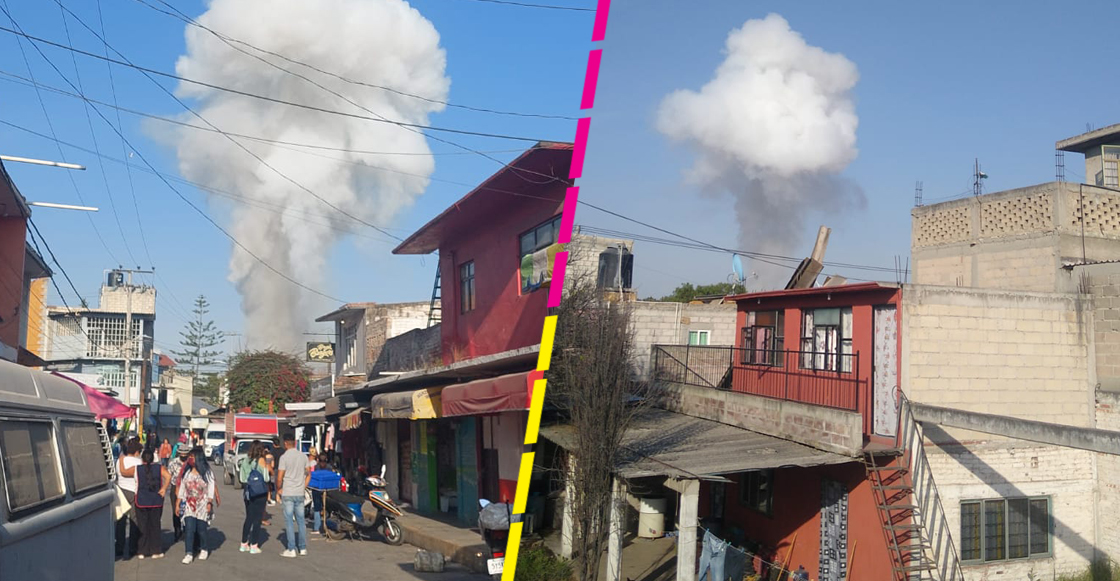Explosión de pirotecnia en Tultepec