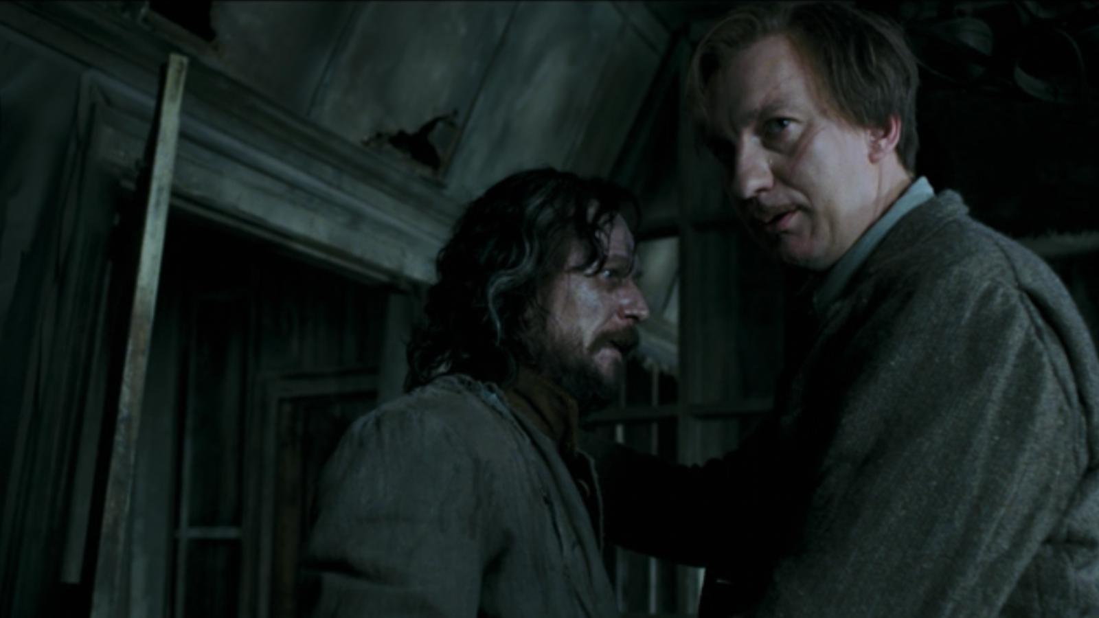 Gary Oldman y David Thewilis en 'El prisionero de Azkaban'