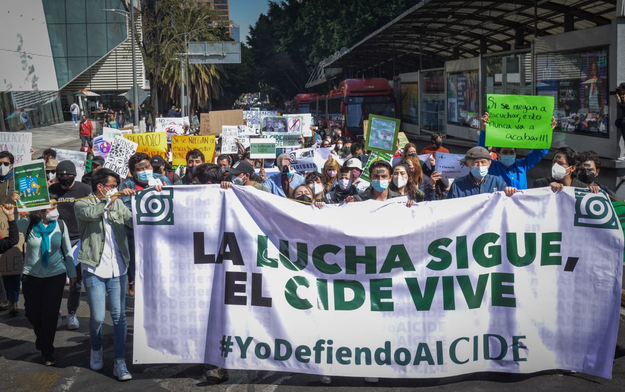 Así se vivió la marcha por la autonomía del CIDE