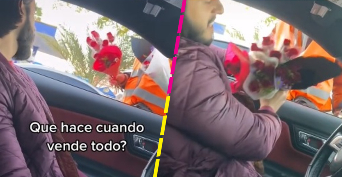 Joven se hace viral por comprar todas las rosas de un abuelito