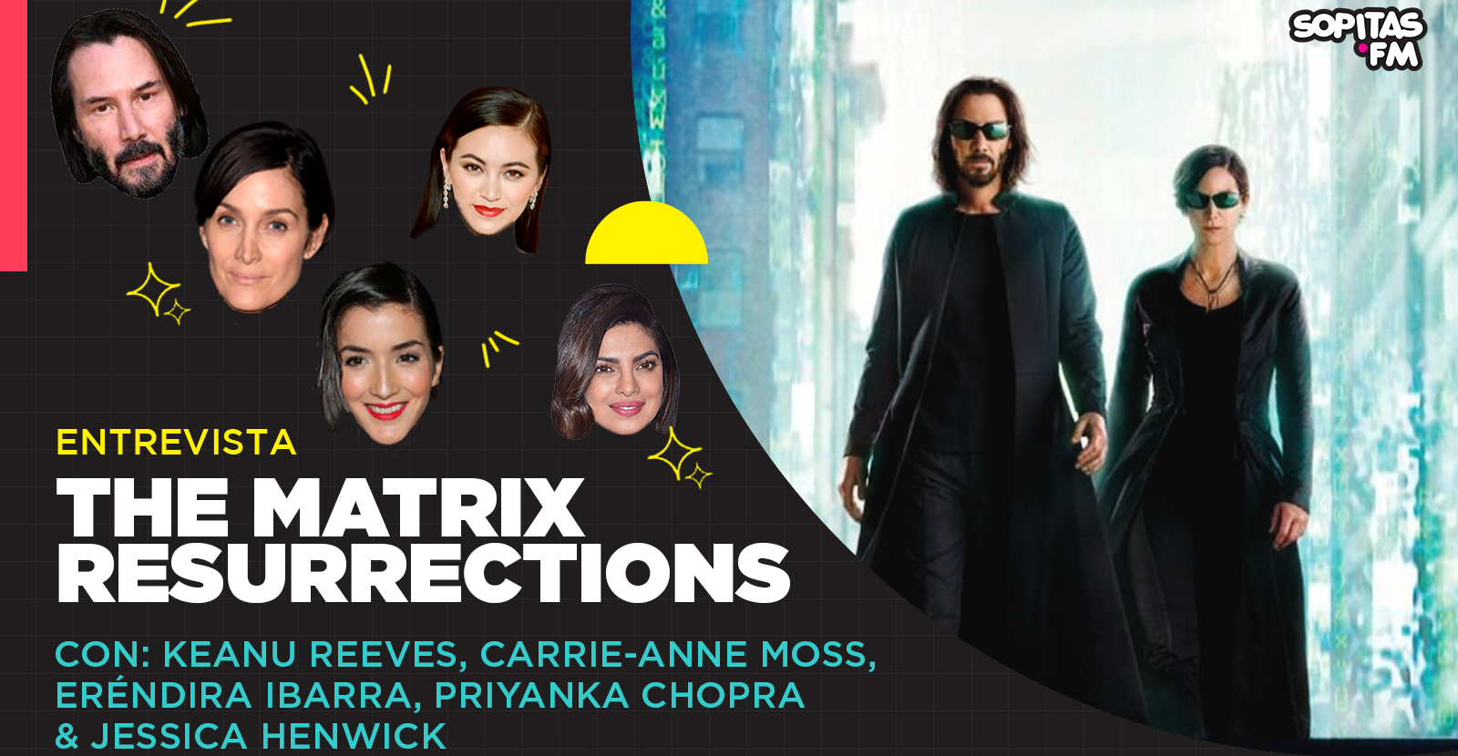 Entrevista con Keanu Reeves y Carrie- Anne Moss por 'The Matrix Resurrections'