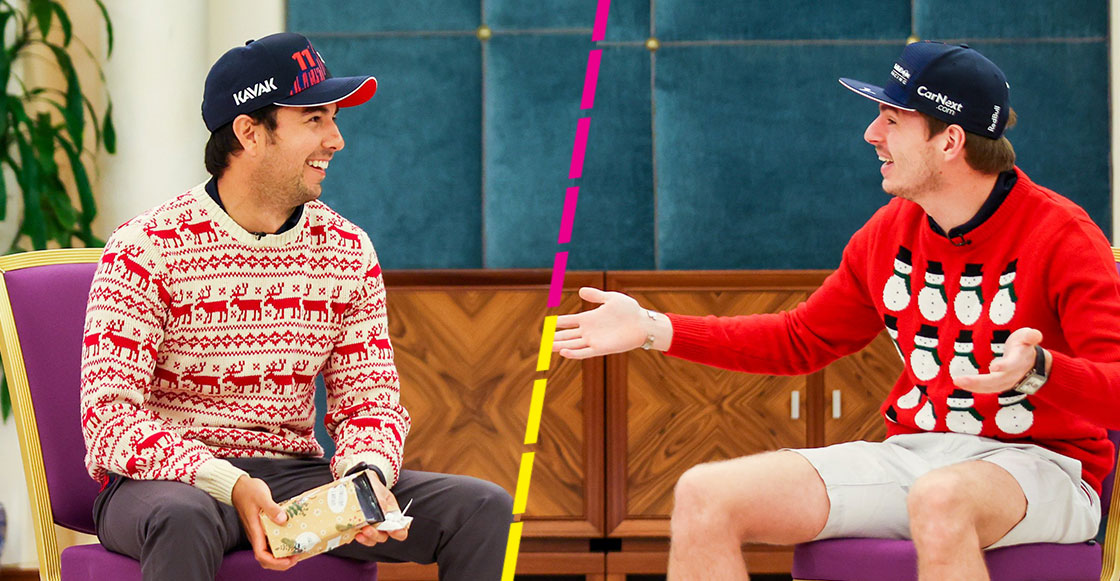 ¡Chale con el intercambio de Max! El regalo que Checo Pérez recibió de Verstappen por Navidad