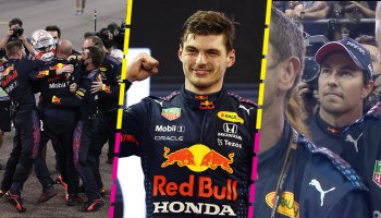 Los festejos de Verstappen, el frustrante abandono de Checo y el triste adiós de Raikkonen en el GP de Abu Dhabi