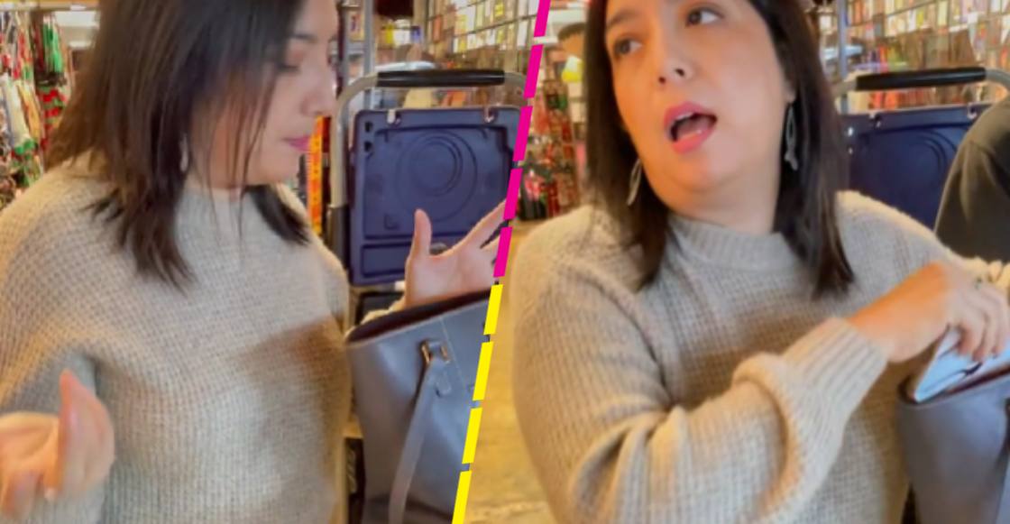 Mujer acusa a afroamericano de robarle el celular... lo traía en su bolso