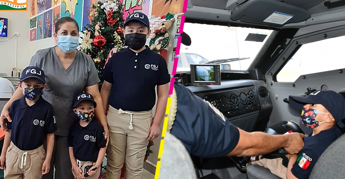 Niños con cáncer cumplen su sueño de ser policías por un día
