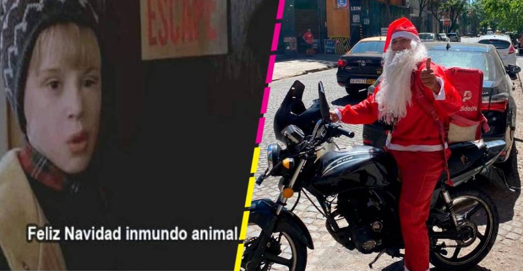 Repartidor disfrazado de Santa Claus detiene a ladrón y se vuelve viral