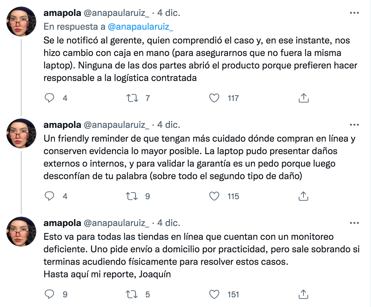 ¡Le valió! Captan a repartidor aventando una laptop en entrega a domicilio