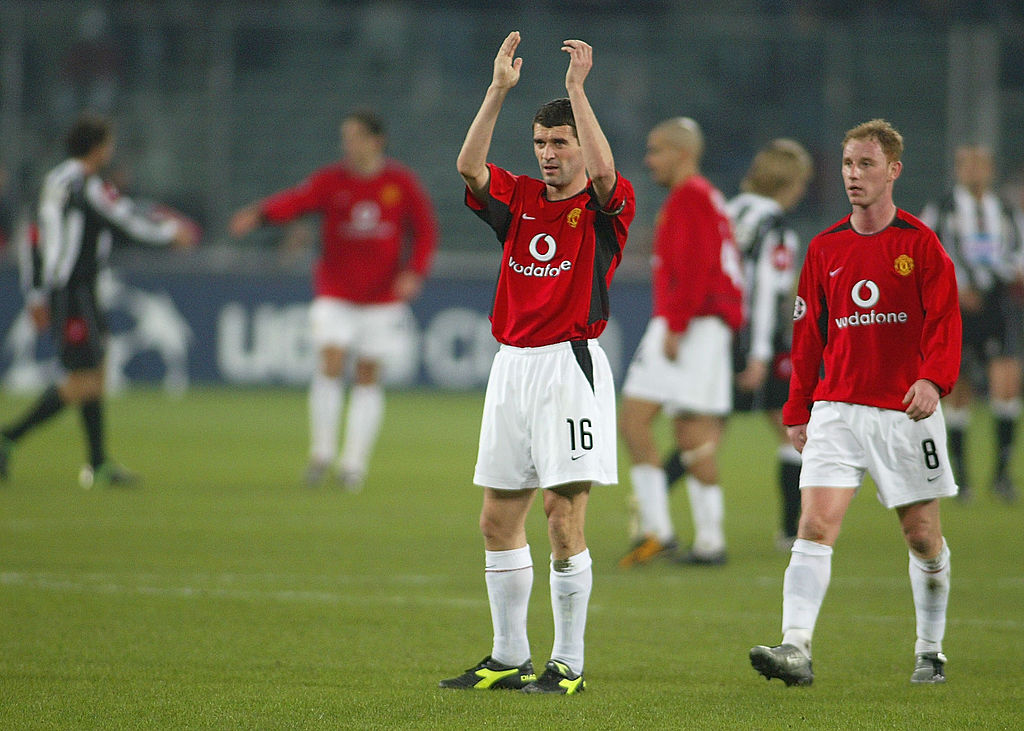 Roy Keane con el Manchester United