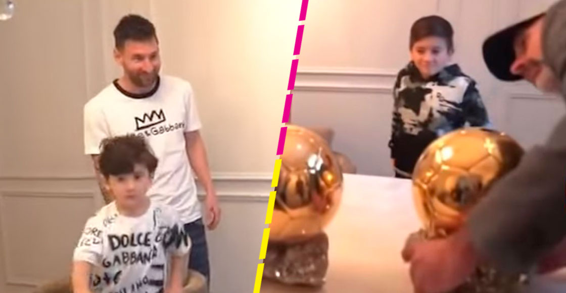 La simpática reacción del hijo de Messi, tras ganar el séptimo Balón de Oro: "¿Por qué te lo ganaste?"