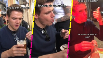 Turista suizo prueba comida mexicana y acá su reacción