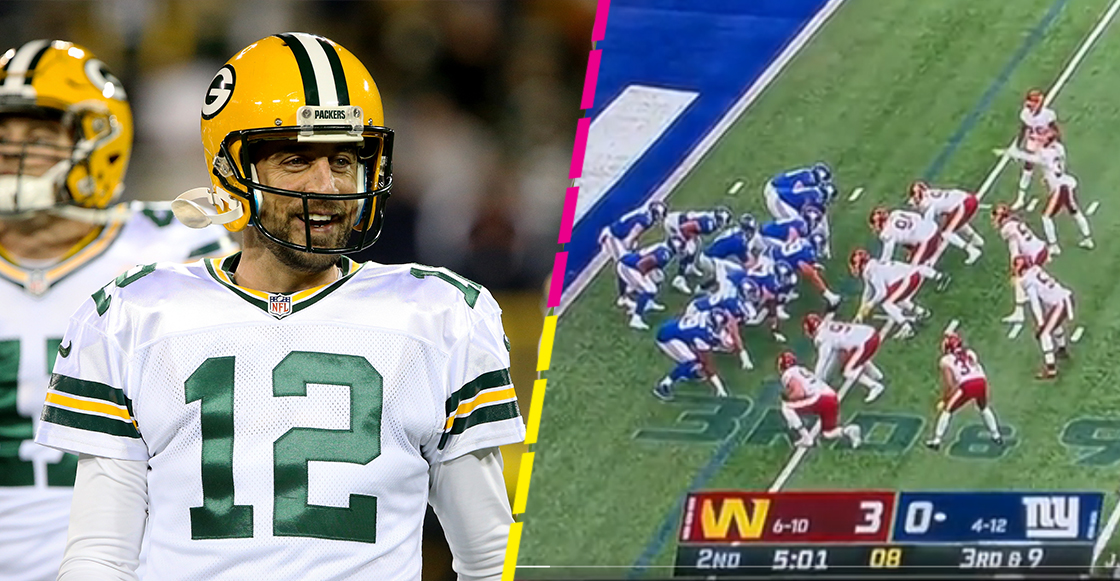 Aaron Rodgers se burla de los Giants y de sus formaciones en ofensiva de la semana 18