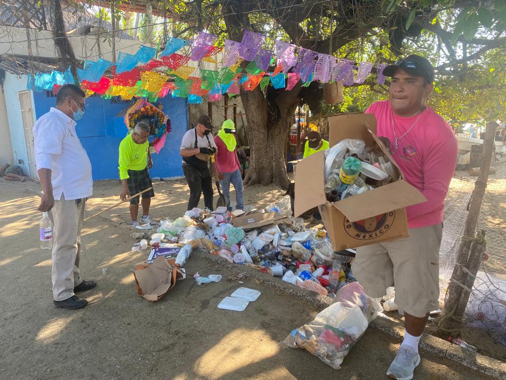 Dejan más de 33 toneladas de basura en Acapulco tras festejos de Año Nuevo