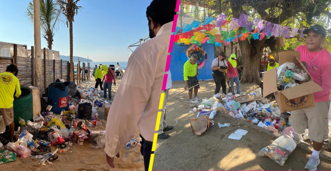Dejan más de 33 toneladas de basura en Acapulco tras festejos de Año Nuevo
