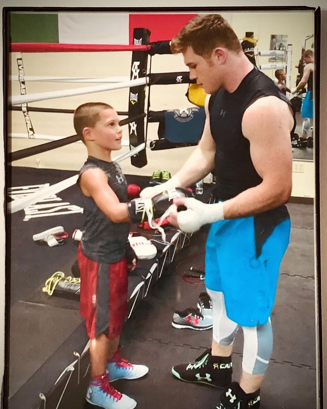 Javon "Wanna" Walton con el 'Canelo' Álvarez