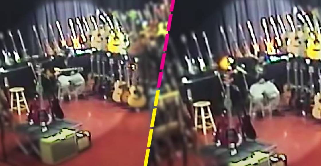 Captan a hombre que se robó una guitarra metiéndola en sus pantalones