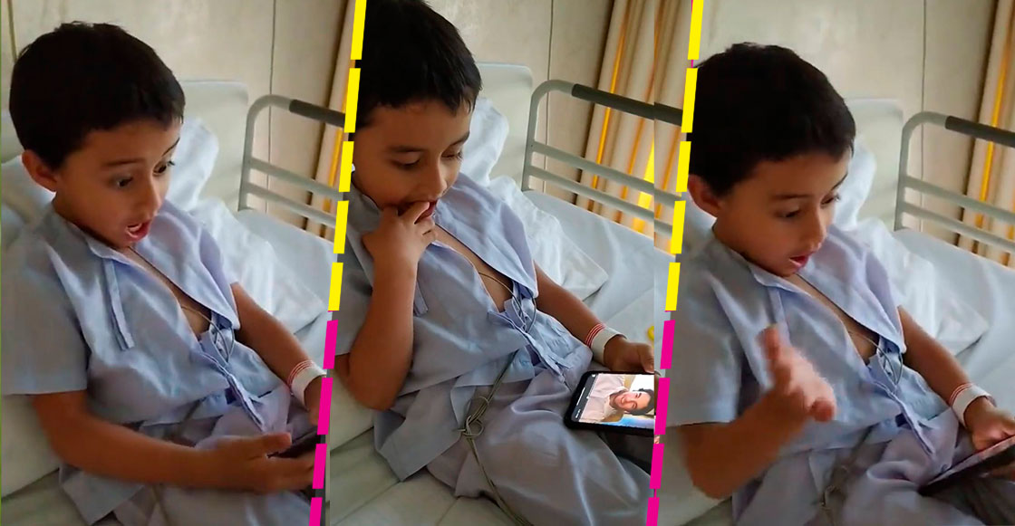 La increíble reacción de un niño que recibió saludos de Checo Pérez en el hospital