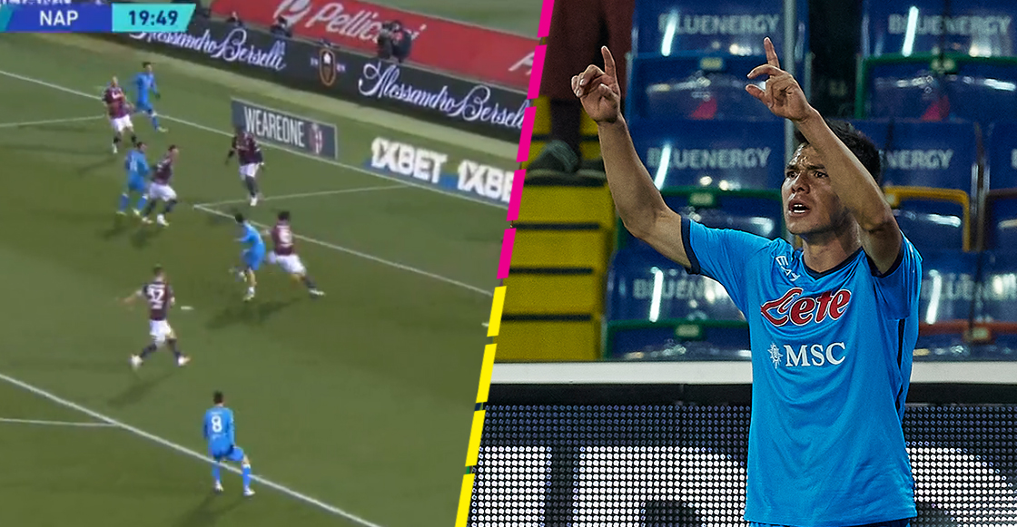 ¡Está de regreso! Checa el primer gol del 'Chucky' Lozano en 2022 en el Bolonia vs Napoli