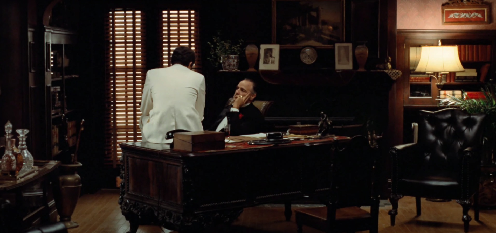 Marlon Brando como Vito  Corleone en 'El padrino'