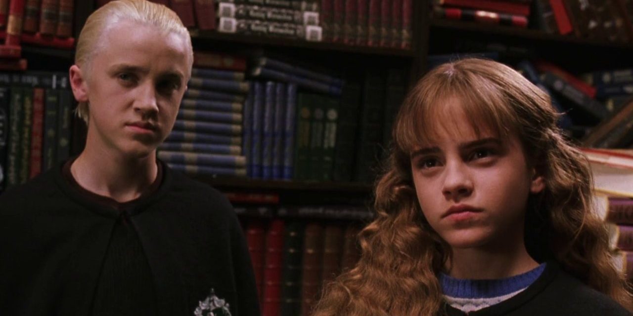 Draco y Hermione en Harry Potter