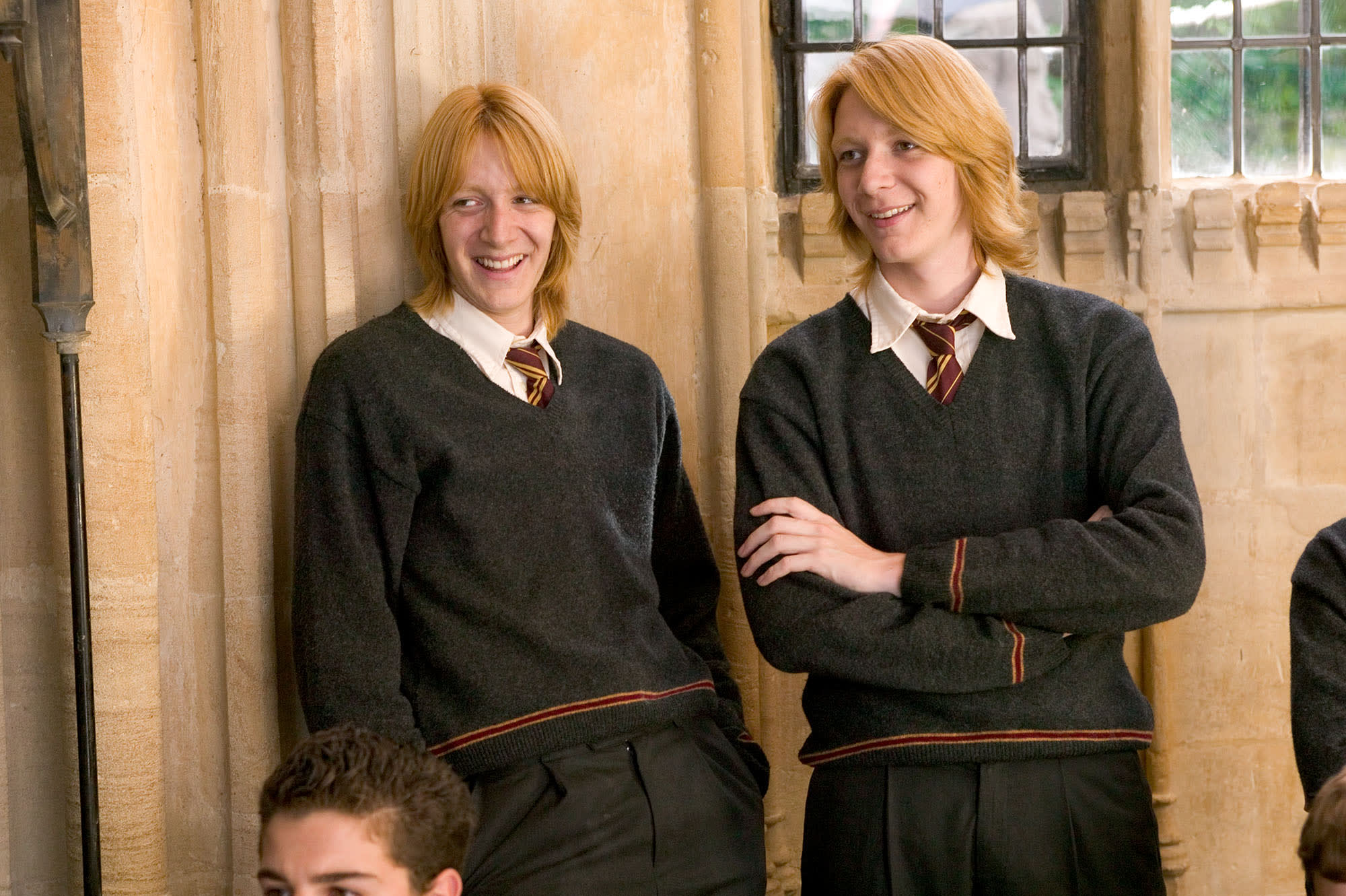 Oliver y James Phelps en Harry Potter