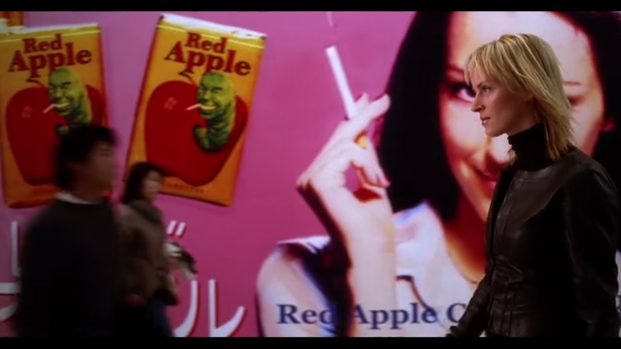 Anuncio de Red Apple en 'Kill Bill' 