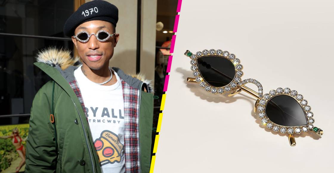 Los lujosos lentes que lució Pharrell Williams en París Fashion Week