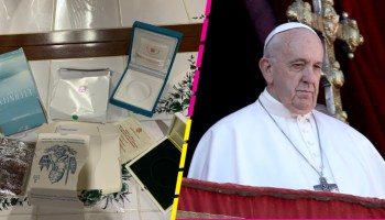 Denuncian robo de regalos del Papa Francisco en el AICM