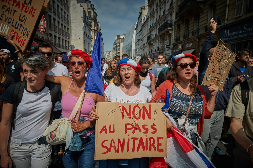 francia manifestantes contra pase sanitario