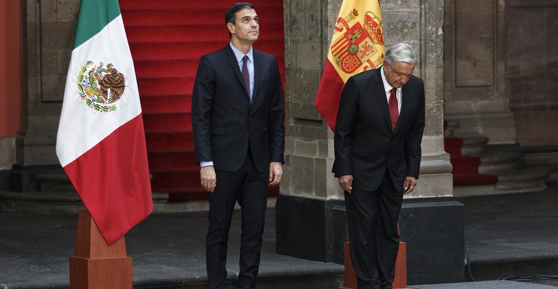 CIUDAD DE MÉXICO, 30ENERO2019.- El presidente Andrés Manuel López Obrador  recibió a su homólogo español Pedro Sánchez Pérez-Castrejón, en breve ceremonia en Palacio Nacional . 