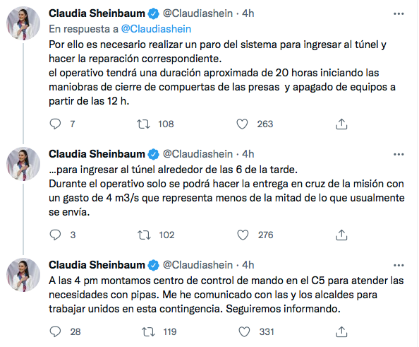 No puede ser: CDMX tendrá reducción en suministro de agua por falla en el Cutzamala 