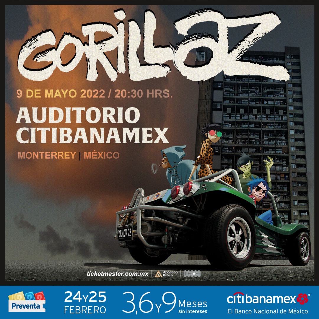 Precios y más: Lo que debes saber sobre el concierto de Gorillaz en Monterrey