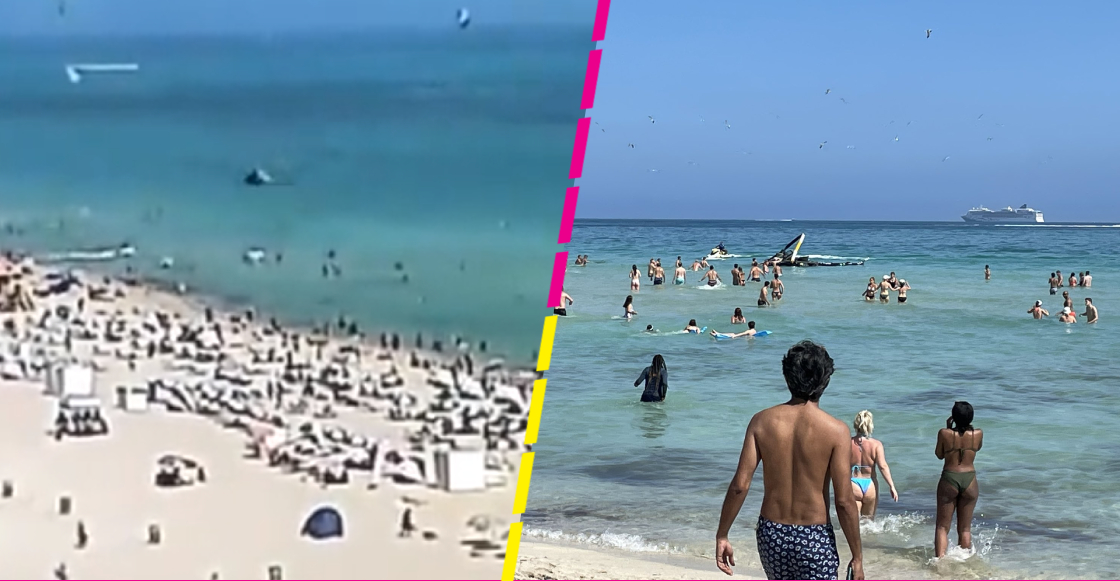 Helicóptero se desploma a unos metros de una playa llena de turistas