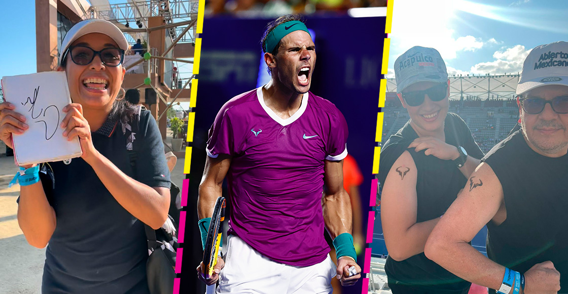 Tatuajes, banderas y autógrafos: Así se siente la 'NadalManía' en el Abierto Mexicano de Tenis