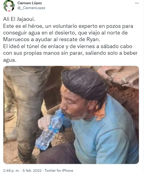 La historia del hombre que cruzó Marruecos para intentar salvar a Rayan, el niño que murió en un pozo