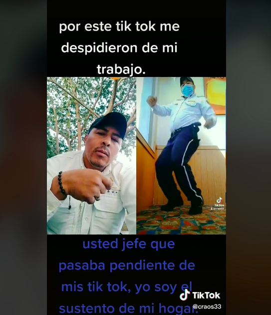 Ah, chale: Hombre es despedido porque lo cacharon grabando un TikTok en su trabajo