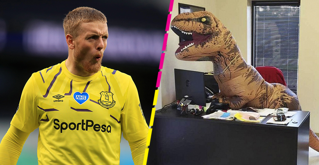 Jordan Pickford, portero del Everton, peleó en un bar porque le dijeron que tenía brazos de T-Rex