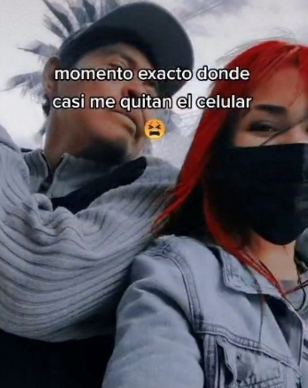 Como cuando grabas un TikTok en la calle y captas el intento de robo a tu celular 