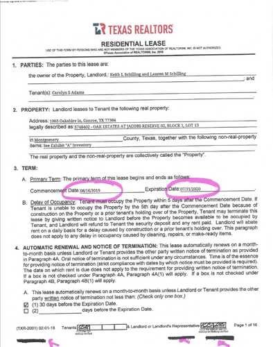 Presentan documentos que probarían que la renta de la casa en Houston fue regular