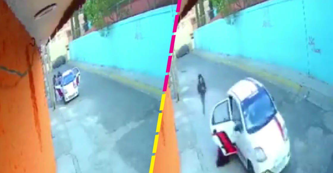 Avientan a una mujer de un taxi en Edomex luego de asaltarla