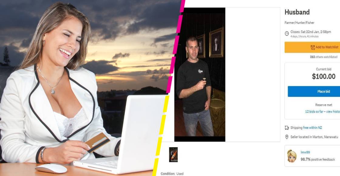 Como cuando te vas de pesca sin avisar y tu esposa te vende en un sitio web de subastas