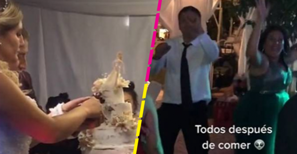 Pareja da pastel con marihuana en su boda y las reacciones de los invitados se hacen virales