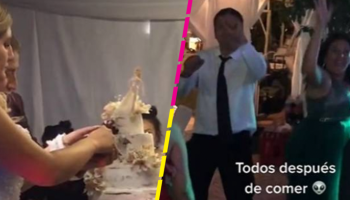 Pareja da pastel con marihuana en su boda y las reacciones de los invitados se hacen virales