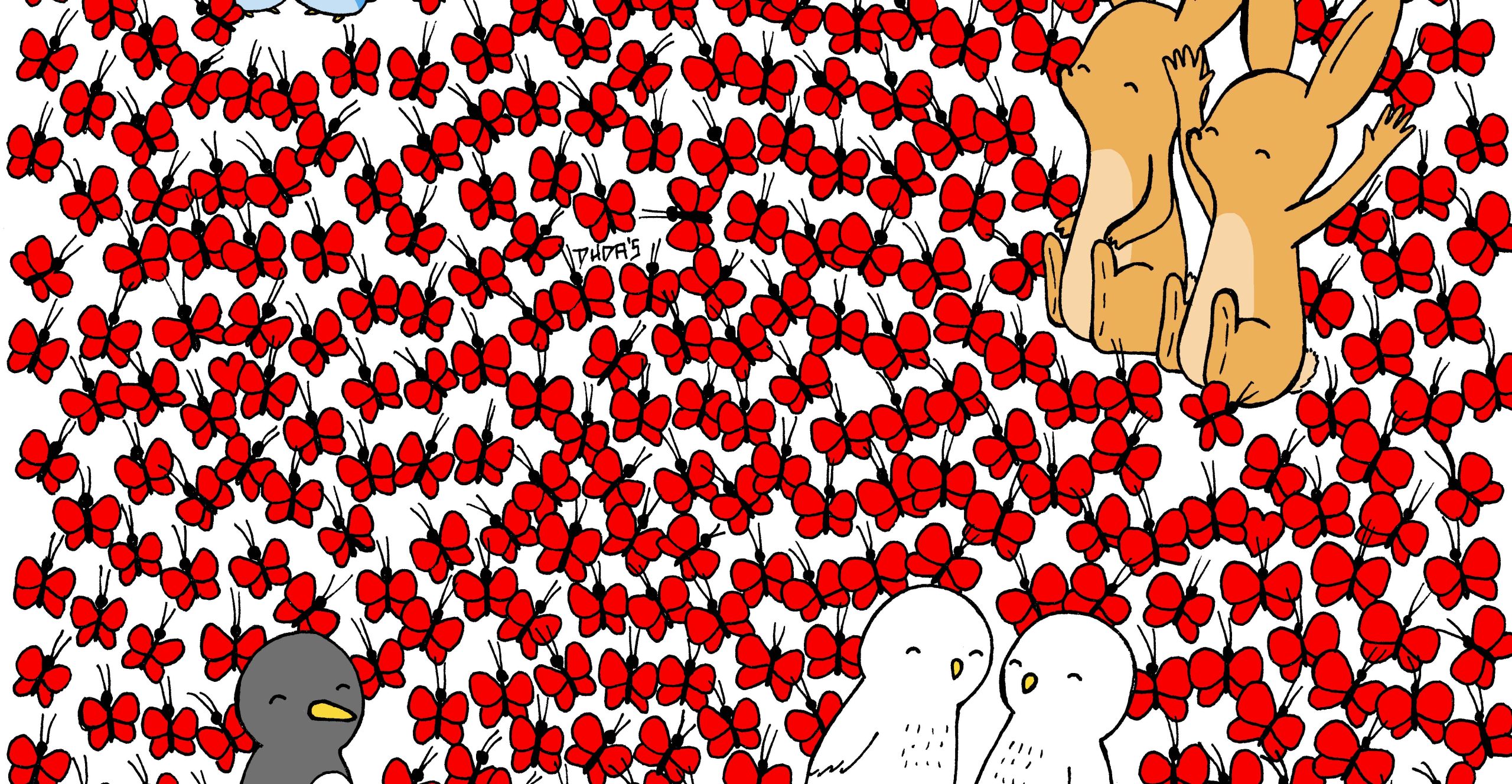 ¡Rífense! Encuentren los corazones entre las mariposas con este reto visual