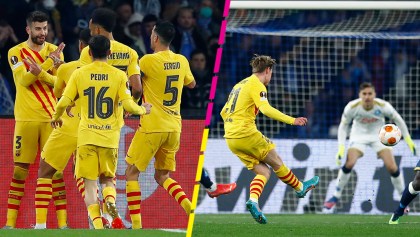 La joyita de Frenkie de Jong en la goleada del Barcelona al Napoli en la Europa League