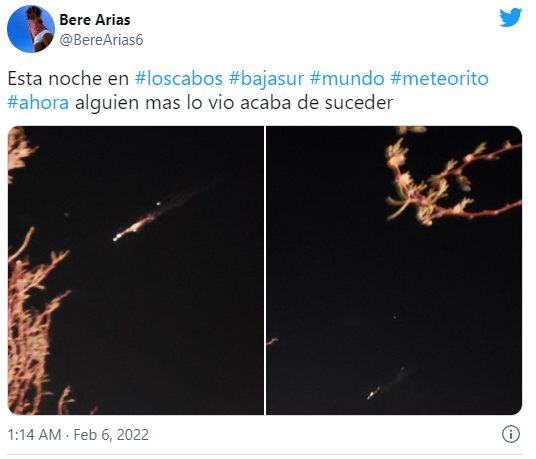 Los videos del supuesto meteorito visto en Sinaloa y Baja California