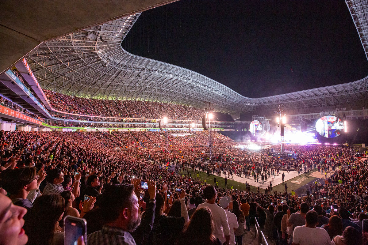 Concierto de Coldplay en el Estadio BBVA de Monterrey