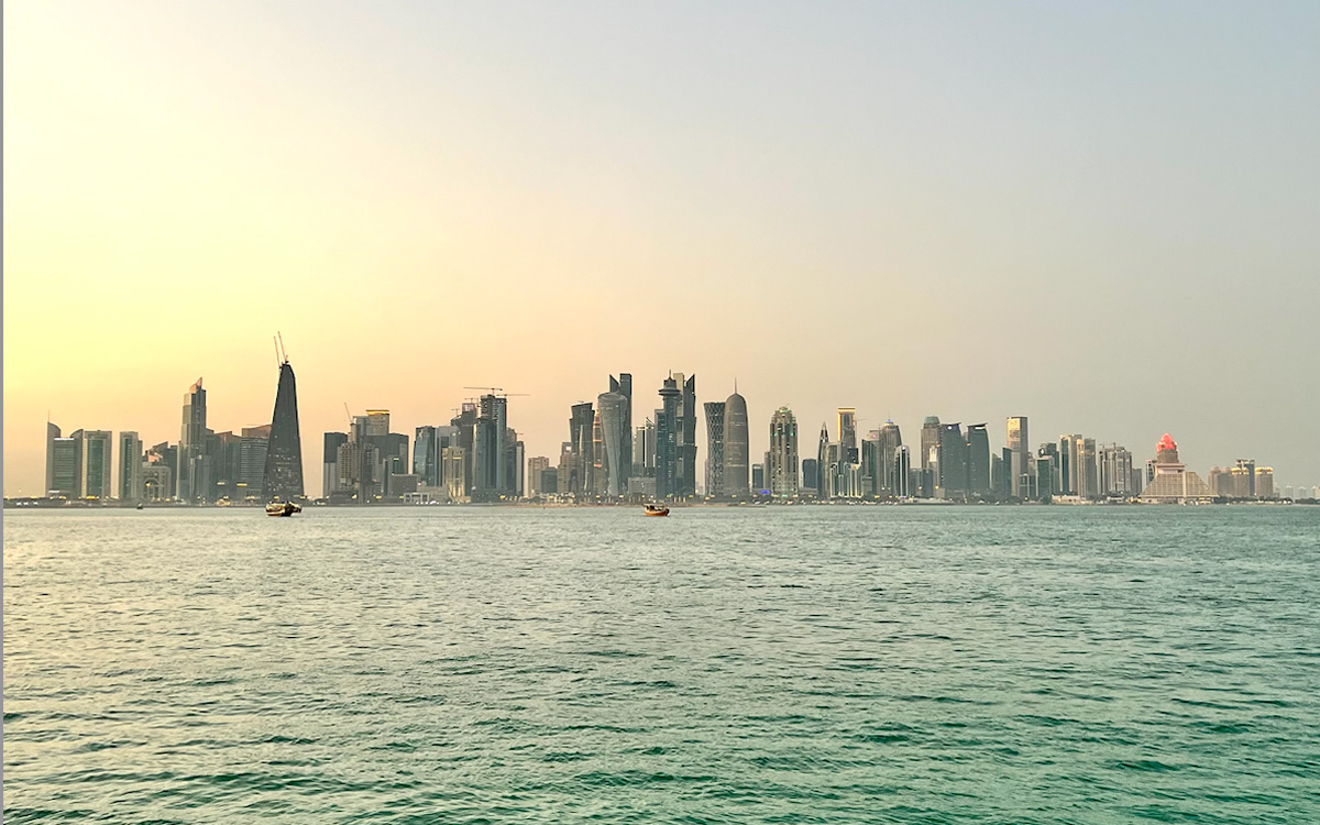 Paisaje de Doha tomado desde Corniche