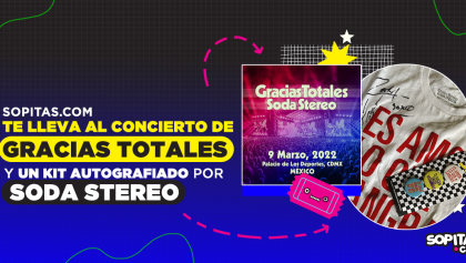Sopitas.com te lleva al concierto de Gracias Totales con un kit firmado por Soda Stereo